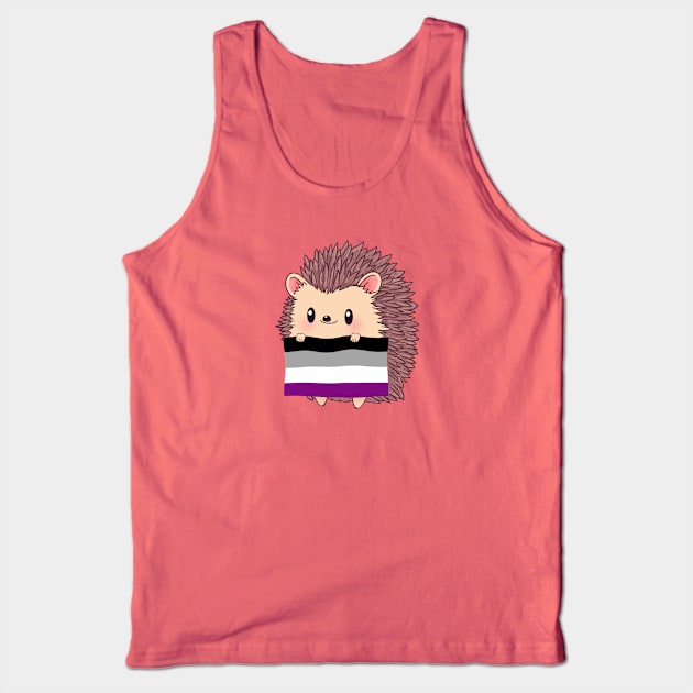 Hedgehog Asexual Pride Tank Top by tobikobagel